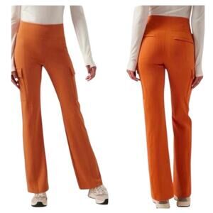 Athleta Delancey Straight Cargo Pant Foliage Orange Size XS/Tall NEW